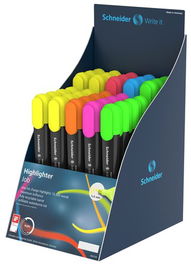 Marcador Fluor Schneider Job Surtido Expositor De 55