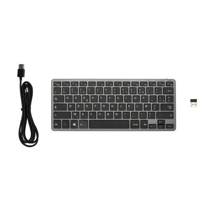 Bluestork Teclado TKL Bluetooth + 2.4Ghz PC - Gris y Negro BLU3760162067750