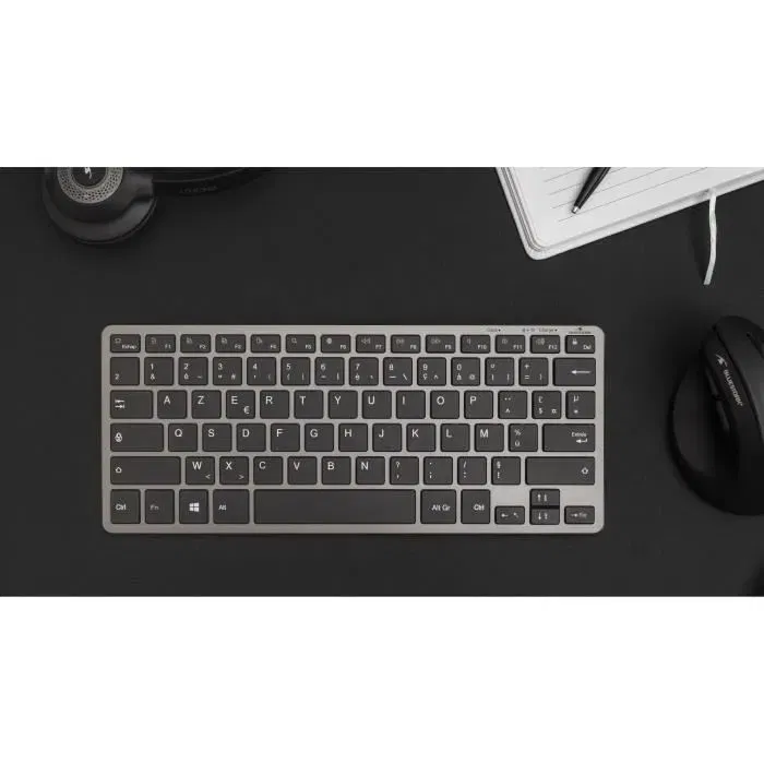 Bluestork Teclado TKL Bluetooth + 2.4Ghz PC - Gris y Negro BLU3760162067750