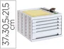 Archivo 2000 Fichero Cajones Sobremesa 305x370x215 mm Organizador 5 Cajones Gris Opaco