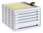 Archivo 2000 Fichero Cajones Sobremesa 305x370x215 mm Organizador 5 Cajones Gris Opaco