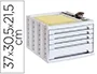 Archivo 2000 Fichero Cajones Sobremesa 305x370x215 mm Organizador 5 Cajones Gris Opaco