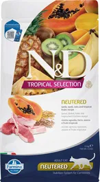 Farmina N&D Cat Tropical Selection Neutered Cordero 1,5 kg Alimento para Gatos Esterilizados