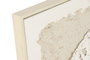 DKD Home Decor Cuadro Hoja Blanco Beige Lienzo PS 62.5 x 3.5 x 62.5 cm (2 Unidades)