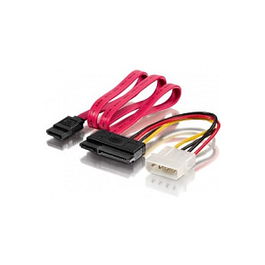 EQUIP 112054 Cable SATA 15 pines a Molex 4 pines, 0.65 m
