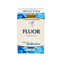 NEO Fluor Microgranulos 50 Capsulas para Huesos y Dientes Sanos