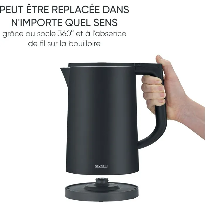 Severin WK 3483 Hervidor Eléctrico 1,7 L Negro Mate Severin WK 3483 Hervidor Eléctrico 1,7 L Negro Mate