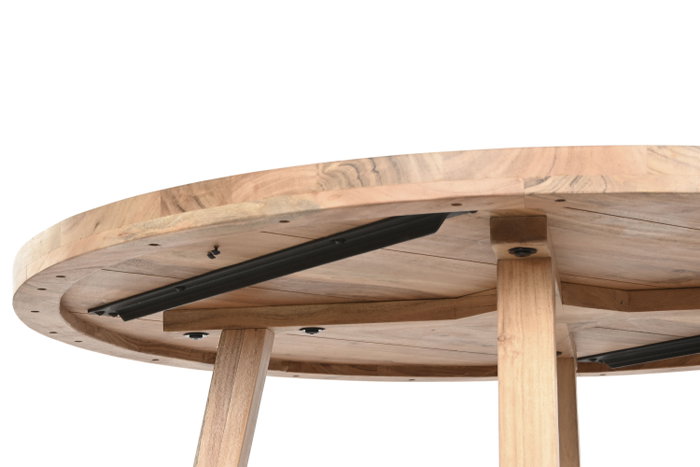 DKD Home Decor Mesa Redonda de Comedor Acacia 115x115x76 DKD Home Decor Mesa Redonda de Comedor Acacia 115x115x76