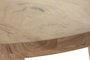 DKD Home Decor Mesa Redonda de Comedor Acacia 115x115x76