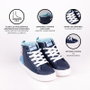 Deportiva Suela Pvc Bota Frozen Azul 25