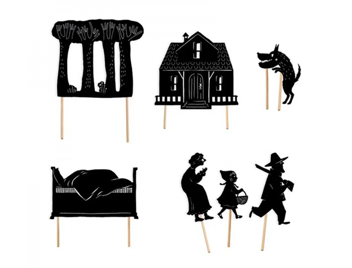 Mideer Juego de títeres de sombra Caperucita Roja Juegos didácticos Mideer Juego de títeres de sombra Caperucita Roja Juegos didácticos