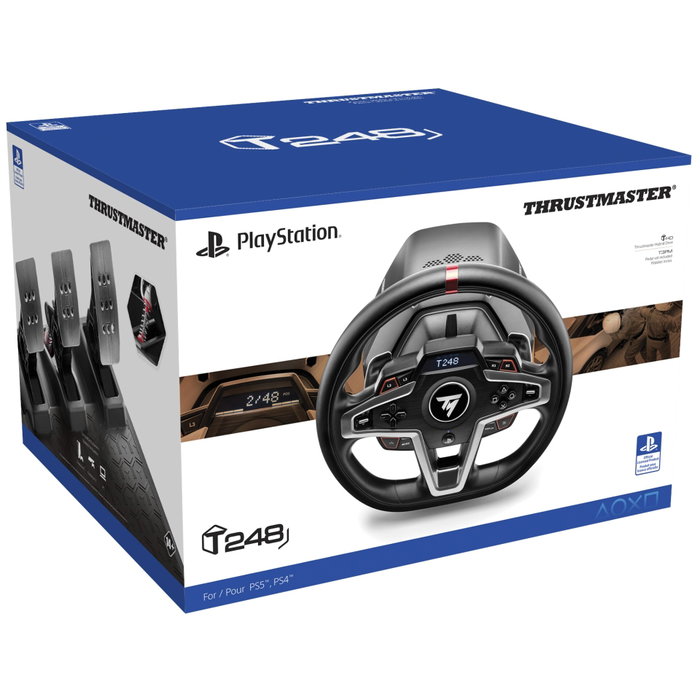 Thrustmaster T248 Volante y Pedales Magnéticos para PS5, PS4 y PC, Negro Thrustmaster T248 Volante y Pedales Magnéticos para PS5, PS4 y PC, Negro