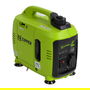 ZIPPER ZI-STE1000INV Generador Inverter Gasolina 800W/1000W, 230V, Salida AC/DC, 1.55L, 9.9kg, Portátil, Incluye Asa, Negro/Verde
