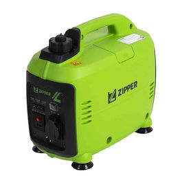 ZIPPER ZI-STE1000INV Generador Inverter Gasolina 800W/1000W, 230V, Salida AC/DC, 1.55L, 9.9kg, Portátil, Incluye Asa, Negro/Verde