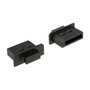 DeLOCK 64025 Cubierta antipolvo para puerto DisplayPort con asa, 10 piezas, Negro