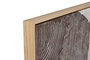 DKD Home Decor Cuadro Abstracto de Madera y Lienzo, Pack de 2 piezas, 122,6x122,6 cm