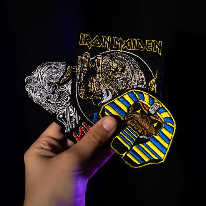 ERIK Set 3 Parches Iron Maiden Poliéster Diseños Variados