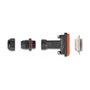 DeLOCK Conector D-Sub de 15 pines hembra con carcasa IP67