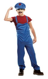 My Other Me Disfraz Red Super Plumber Talla 5-6 Y