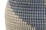 DKD Home Decor Jarrón Seagrass Natural y Azul 31x31x50 cm