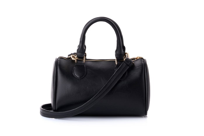 Lucky Bees Bolso de mano Joan - Negro, Cuero de Polivinilo, 21x13x13 cm Lucky Bees Bolso de mano Joan - Negro, Cuero de Polivinilo, 21x13x13 cm