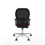 PIQUERAS Y CRESPO Silla de oficina Jorquera con mecanismo Sincro/Traslack Rojo/Negro