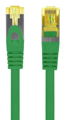 Lanberg Cable de Red Ethernet Cat.6a 0.5m FTP LSZH Cobre - Verde para Red LAN, RJ-45/RJ-45