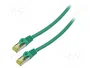 LANBERG Patch cord Cat 6a S/FTP RJ45 0,5m Verde