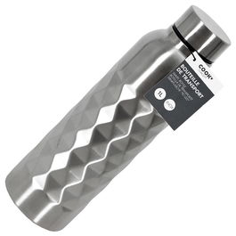 Cook Concept Botella Acero Inoxidable 0.8 L con Relieve Reutilizable