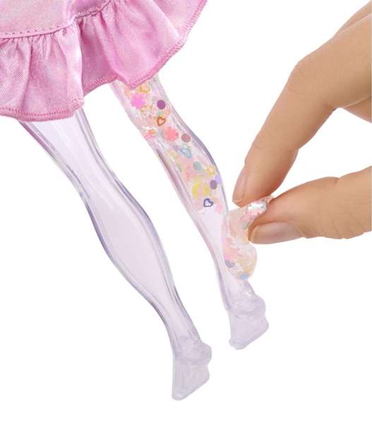 MGA Muñeca Rainbow High Bella Color Rosa 22 cm Slime Transparente y Brillo