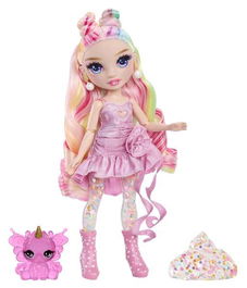 MGA Muñeca Rainbow High Bella Color Rosa 22 cm Slime Transparente y Brillo