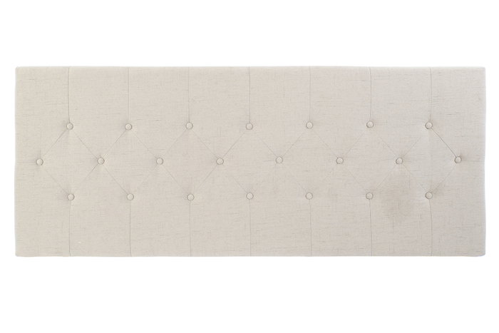DKD Home Decor Cabecero de Cama Capitoné Crema DKD Home Decor Cabecero de Cama Capitoné Crema