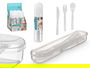 Leknes Set Portacubiertos Cubiertos 20x3x4.5cm Plástico Transparente (Set de 24)