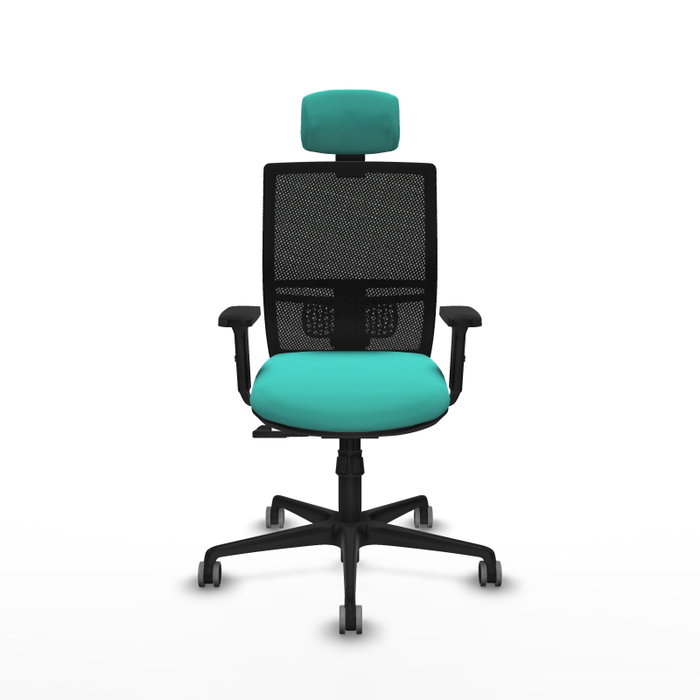 PIQUERAS Y CRESPO Silla de oficina Yunquera, Mecanismo Sincro, Turquesa y Negro PIQUERAS Y CRESPO Silla de oficina Yunquera, Mecanismo Sincro, Turquesa y Negro
