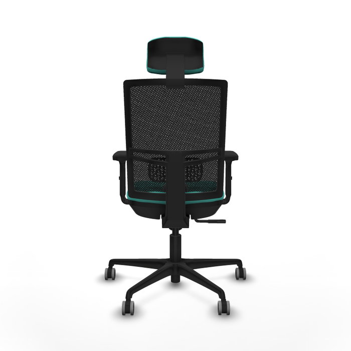 PIQUERAS Y CRESPO Silla de oficina Yunquera, Mecanismo Sincro, Turquesa y Negro PIQUERAS Y CRESPO Silla de oficina Yunquera, Mecanismo Sincro, Turquesa y Negro