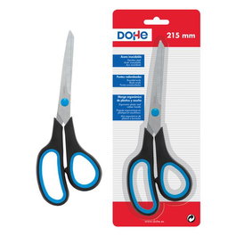 DOHE Tijeras Ergonómicas Asimétricas 21 cm Negro y Rojo