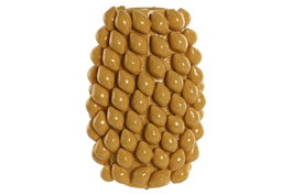 DKD Home Decor Jarrón de Gres Limones Amarillo