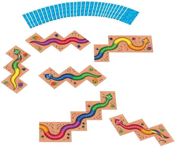 Mercurio Juego Serpentina ¿Quién Puede Ayudar A Poner Los Colores En Orden? 4 Años Cartas