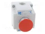 SPAMEL Casete de control ST22 con 1 botón de cabeza de seta rojo