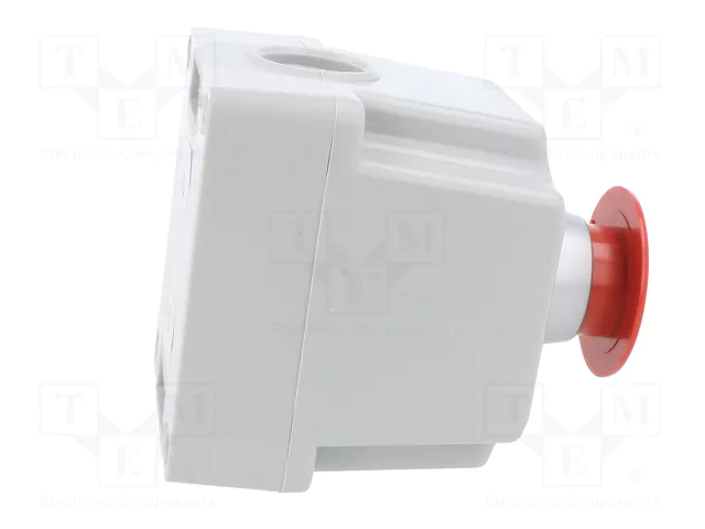 SPAMEL Casete de control ST22 con 1 botón de cabeza de seta rojo SPAMEL Casete de control ST22 con 1 botón de cabeza de seta rojo