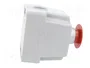 SPAMEL Casete de control ST22 con 1 botón de cabeza de seta rojo