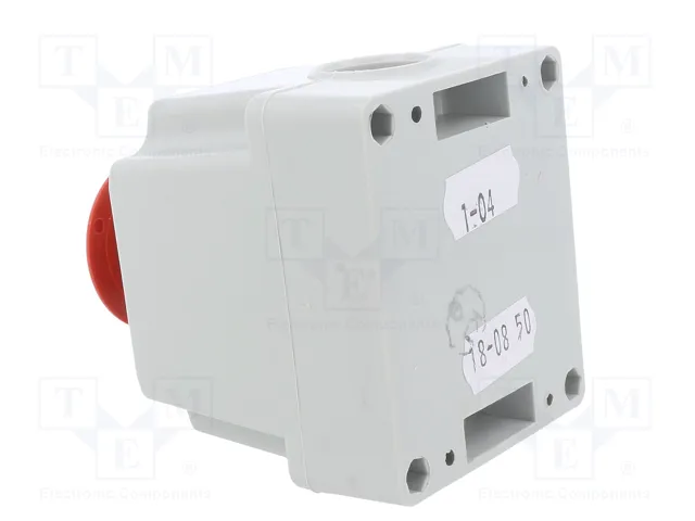 SPAMEL Casete de control ST22 con 1 botón de cabeza de seta rojo SPAMEL Casete de control ST22 con 1 botón de cabeza de seta rojo