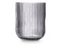 Vivalto Vaso de Vidrio Gris con Rayas 270 ml 7.5x9.2 cm (Set de 24)