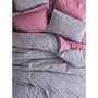 Juego de Cama 220x240 cm + 2 Fundas Almohada 60x60 cm - 100% Algodón - Rosa - ASI8683742885900
