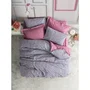 Juego de Cama 220x240 cm + 2 Fundas Almohada 60x60 cm - 100% Algodón - Rosa - ASI8683742885900