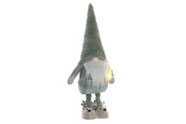DKD Home Decor Figura Navidad Alpina Verde Blanco 15 x 65 x 28 cm