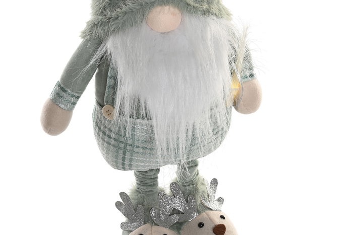 DKD Home Decor Figura Navidad Alpina Verde Blanco 15 x 65 x 28 cm