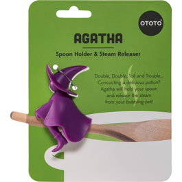 Ototo Agatha Portacucharas y Liberador de Vapor Morado