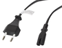 Lanberg Cable de alimentación CEE 7/16 a C7, 3 m, Negro