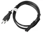 Lanberg CA-C7CA-10CC-0030-BK Cable de Alimentación 3 m Negro, Conector C7 Macho Derecho a CEE 7/16 Macho Derecho